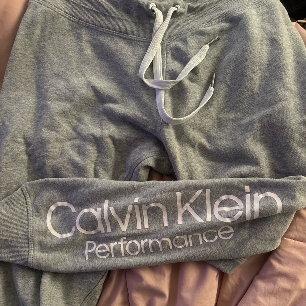 Calvin Klein Performance Light Gray Tee - image 1